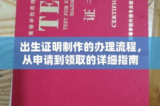 洮南出生证明制作的办理流程，从申请到领取的详细指南